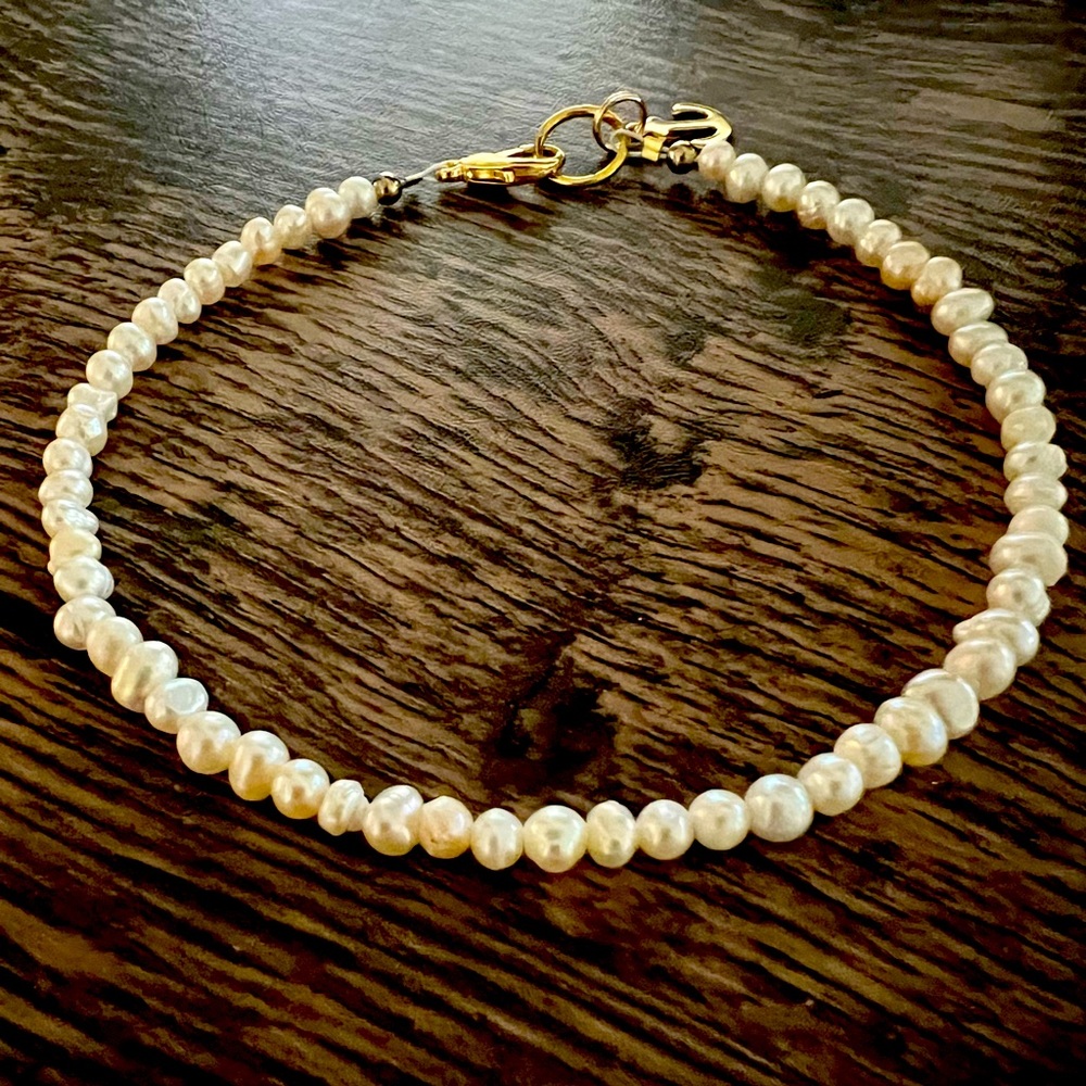 Fresh Water Pearl Anklet 9 7/8”